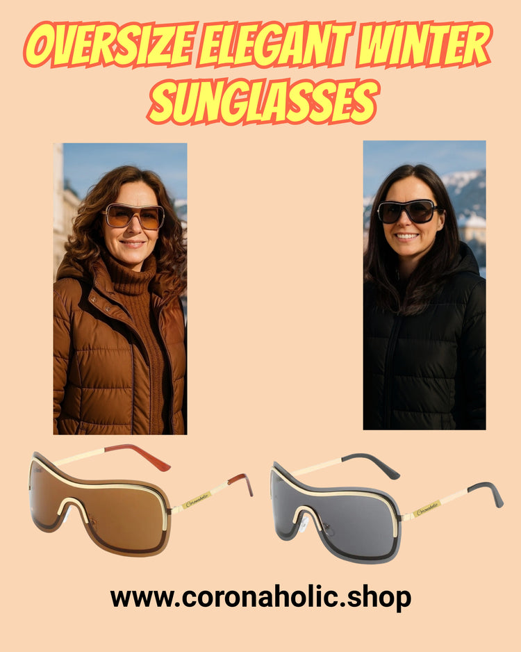 "Oversize Elegant Winter Sunglasses"