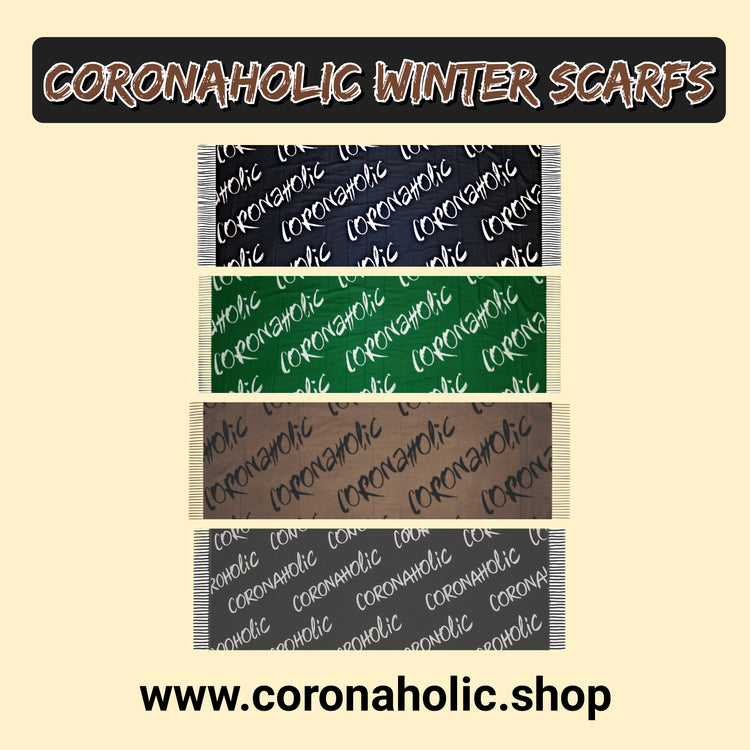 "Coronaholic Winter Scarfs"