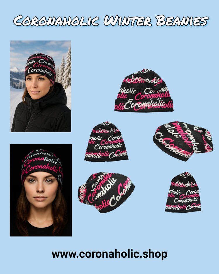 "Coronaholic Winter BEANIES"