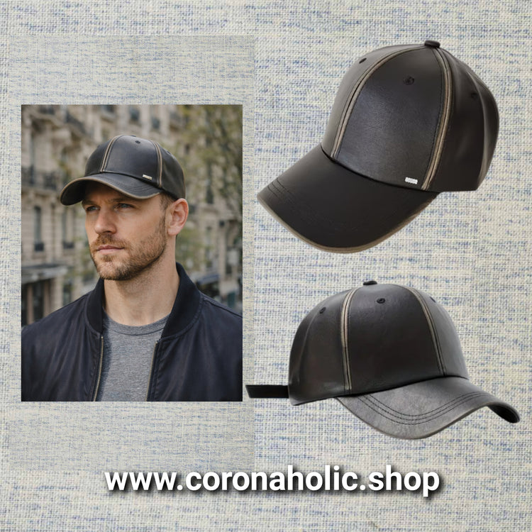 "Trendy Faux Leather Caps"