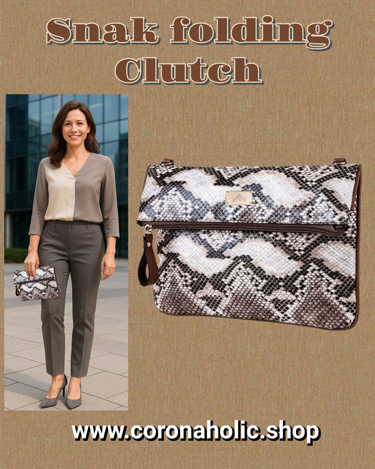 "Snake folding Clutch"