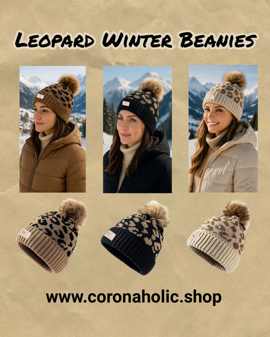 "Leopard Winter Beanies"
