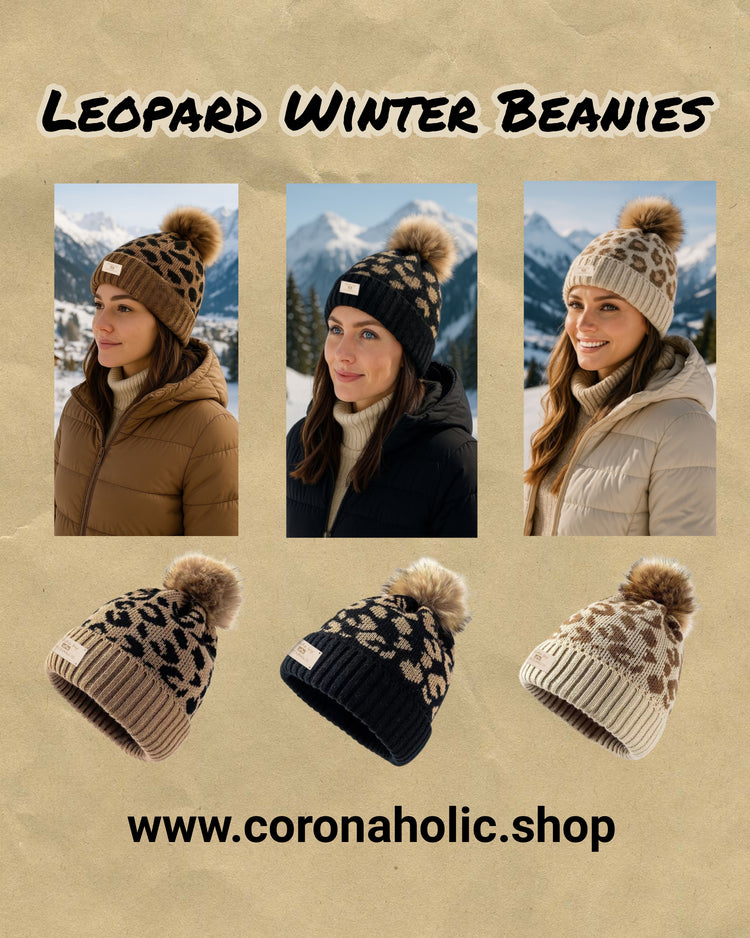"Leopard Winter Beanies"