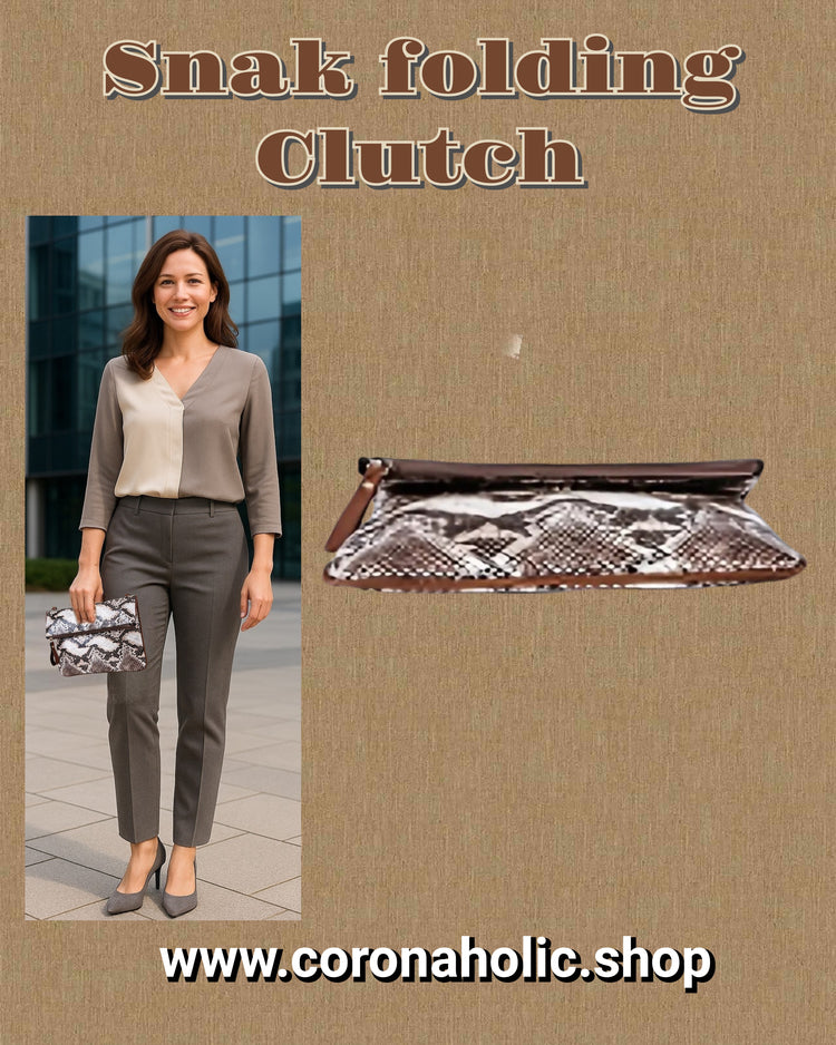 "Snake folding Clutch"