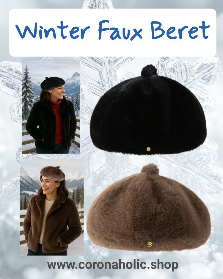 "Winter Beret Faux Hats"