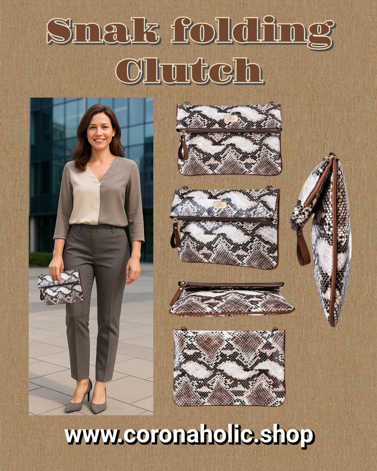 "Snake folding Clutch"