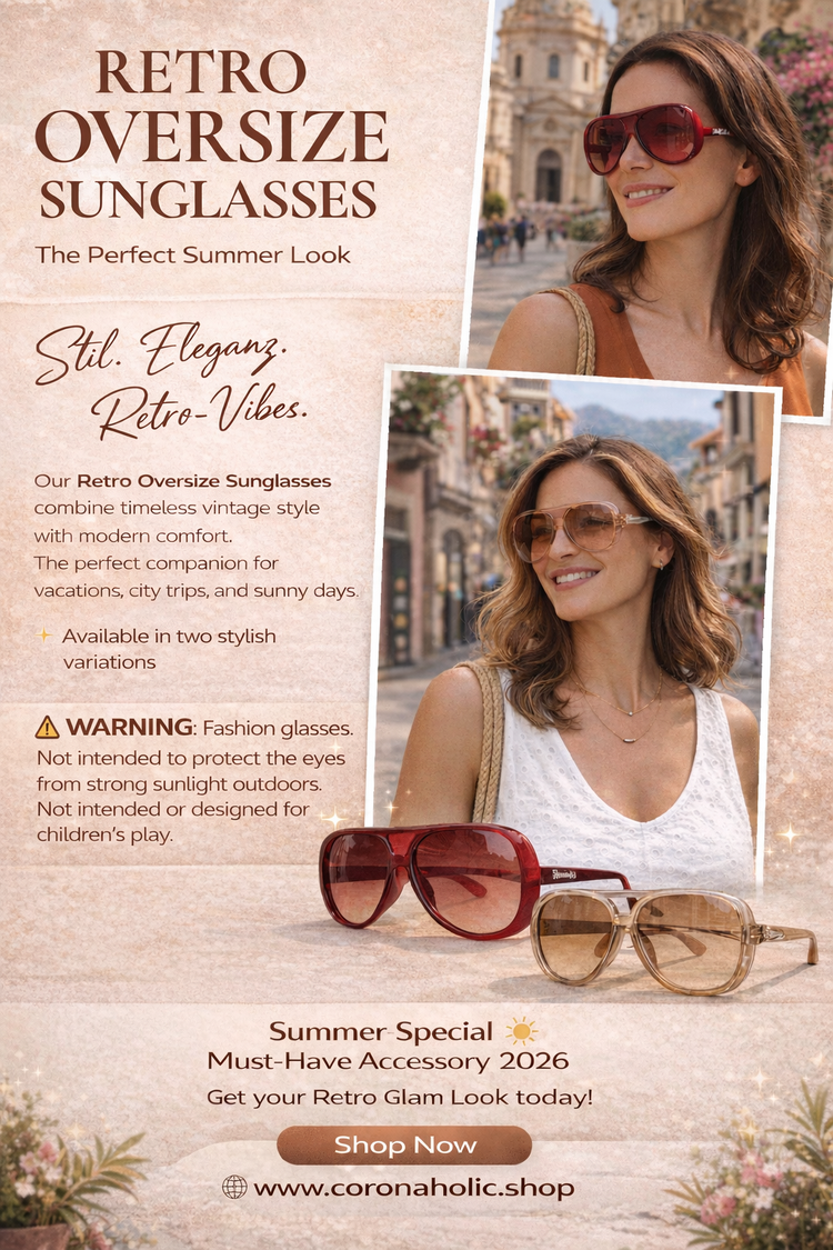 Retro Oversize Sunglasses | Bold Streetwear Style