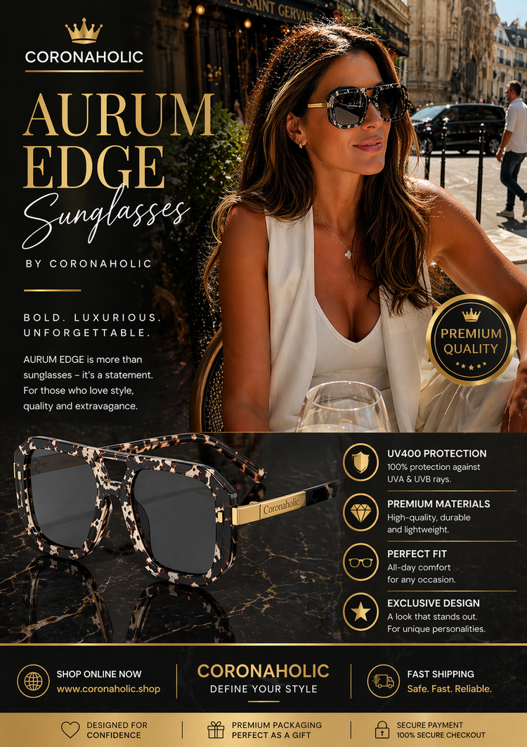 Aurum Edge Sunglasses – By CORONAHOLIC
