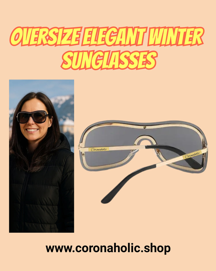 "Oversize Elegant Winter Sunglasses"
