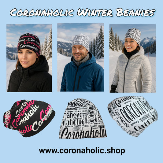 "Coronaholic Winter BEANIES"