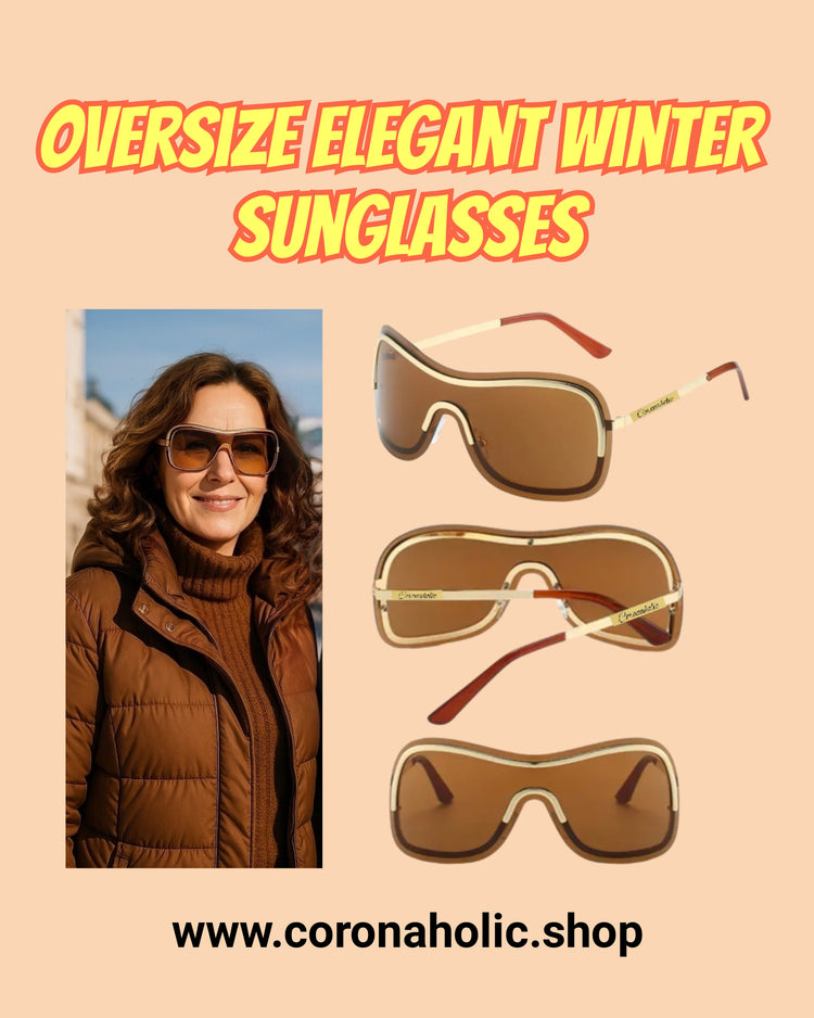 "Oversize Elegant Winter Sunglasses"