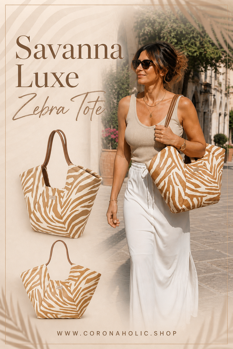 “Savanna Luxe Zebra Bag"