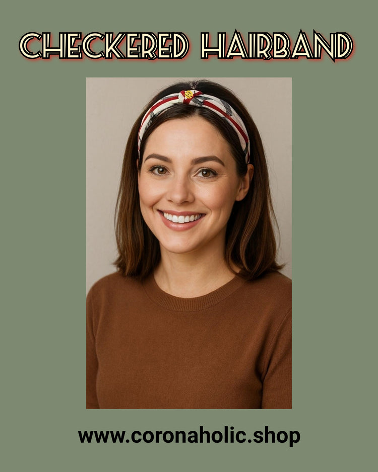 "Checkered Hairband"