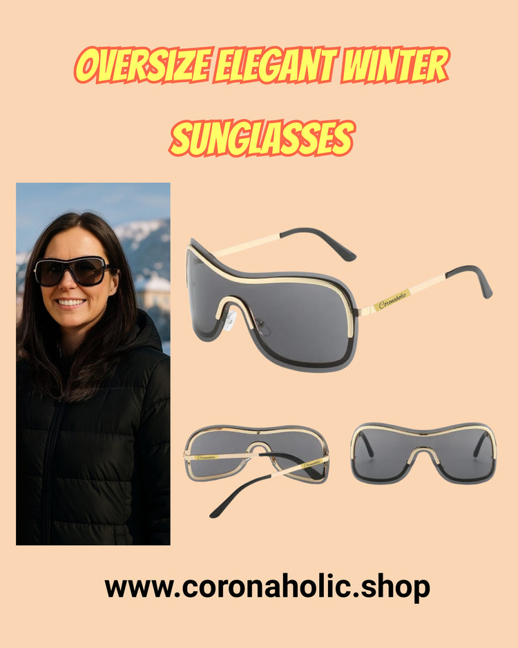 "Oversize Elegant Winter Sunglasses"