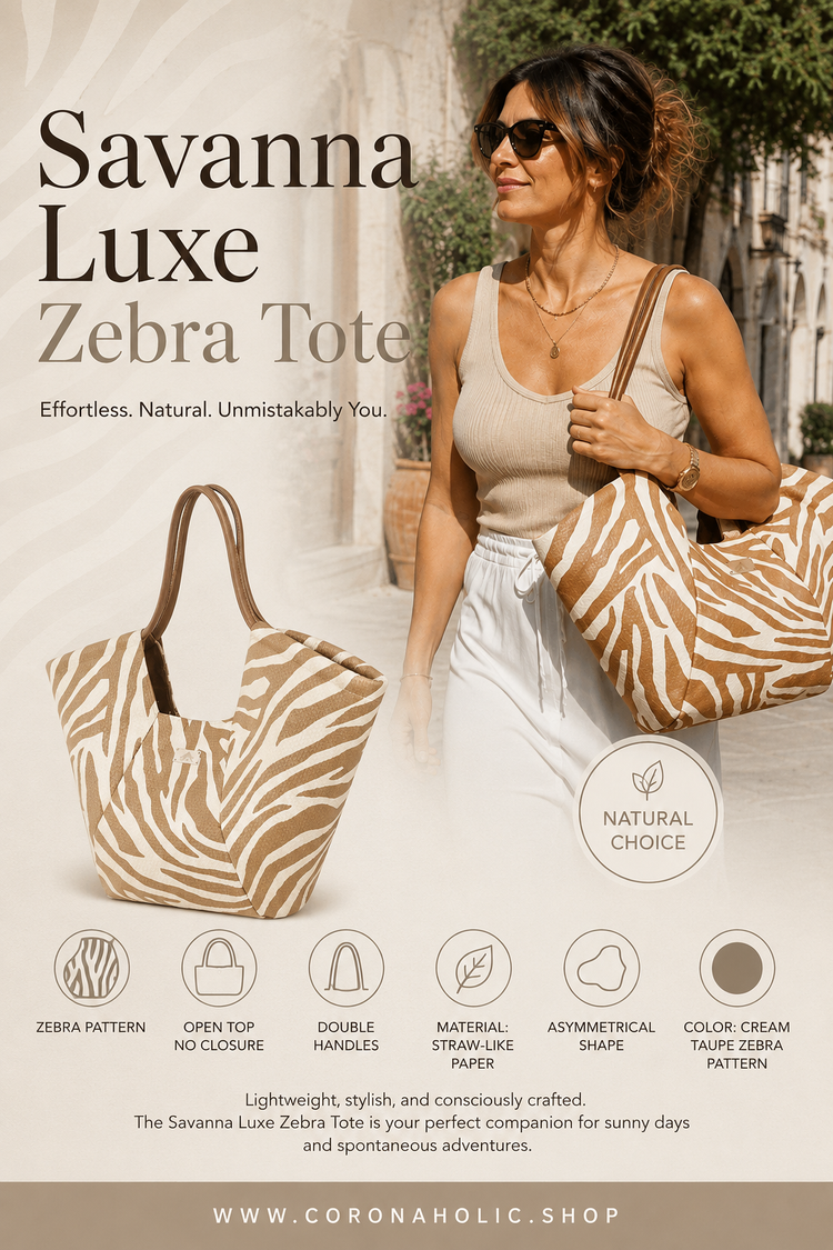 “Savanna Luxe Zebra Bag"