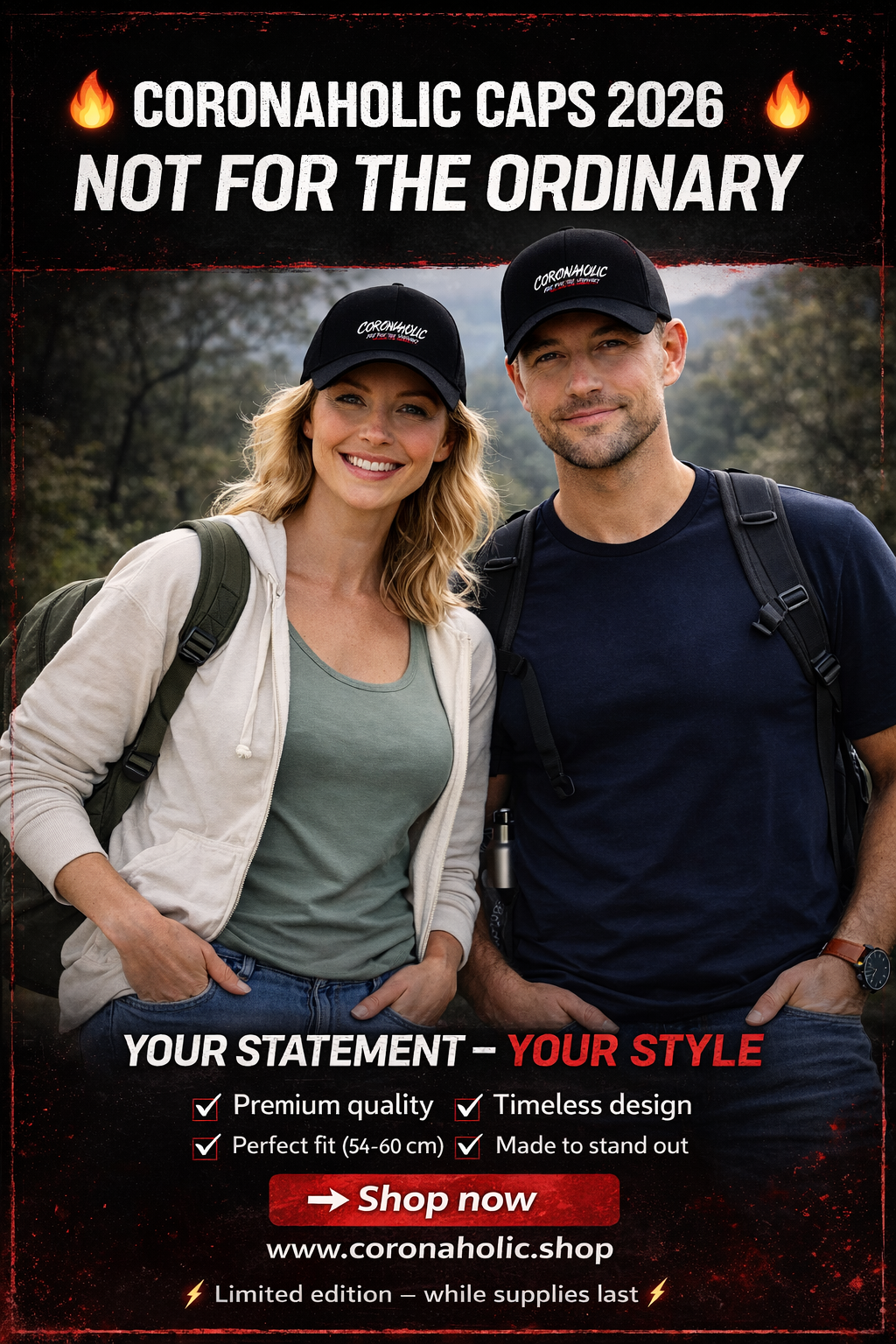 coronaholic cap