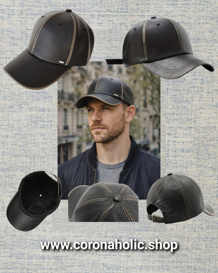 "Trendy Faux Leather Caps"