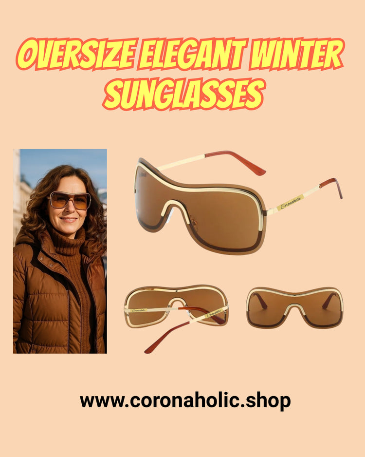 "Oversize Elegant Winter Sunglasses"