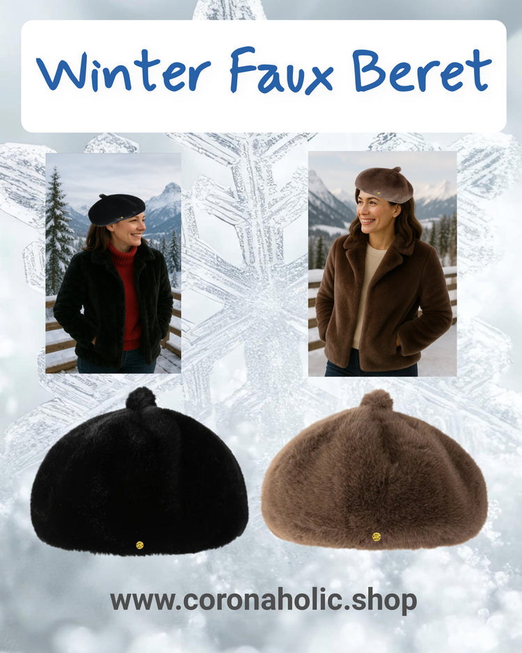 "Winter Beret Faux Hats"