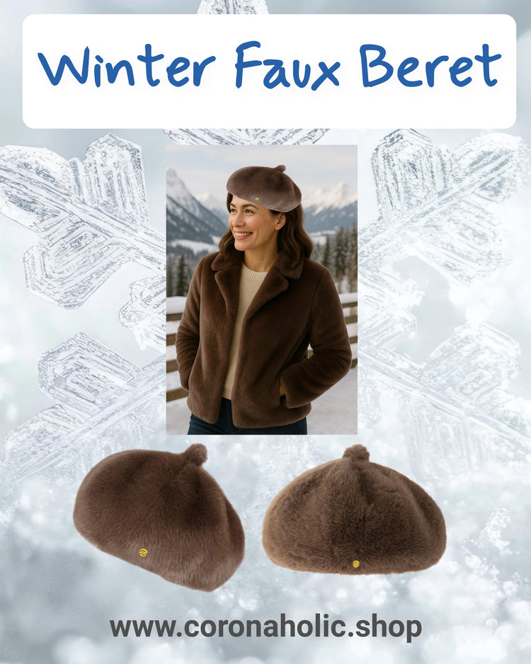 "Winter Beret Faux Hats"
