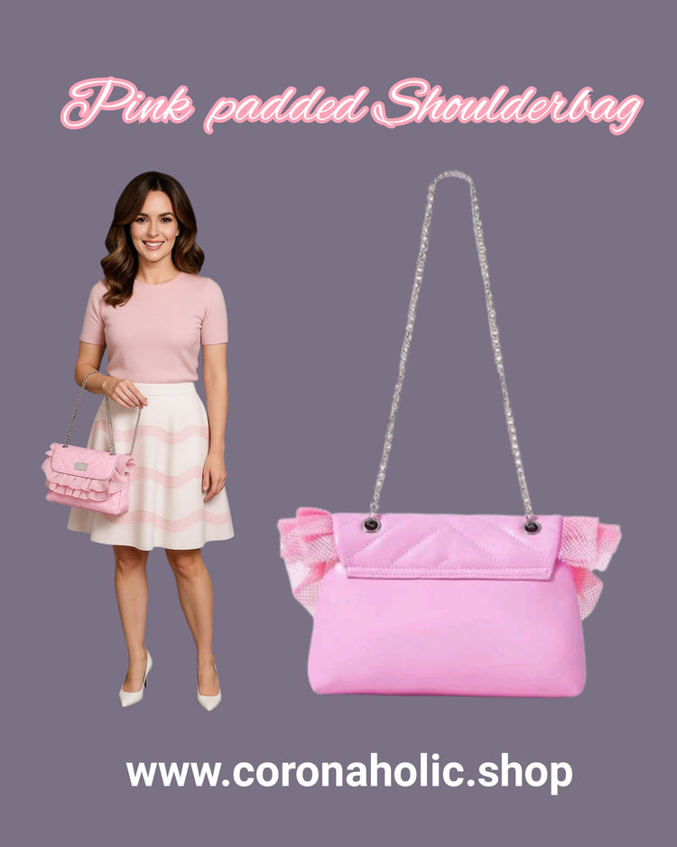 "Pink Padded Shoulderbag"