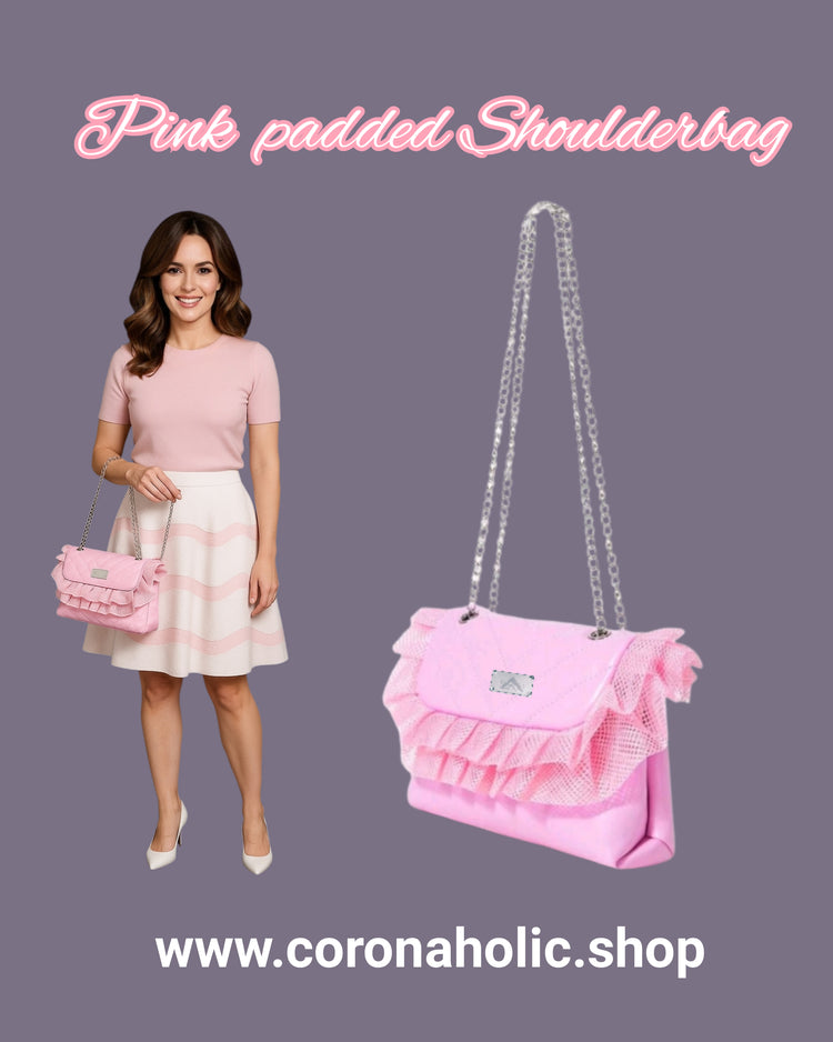 "Pink Padded Shoulderbag"