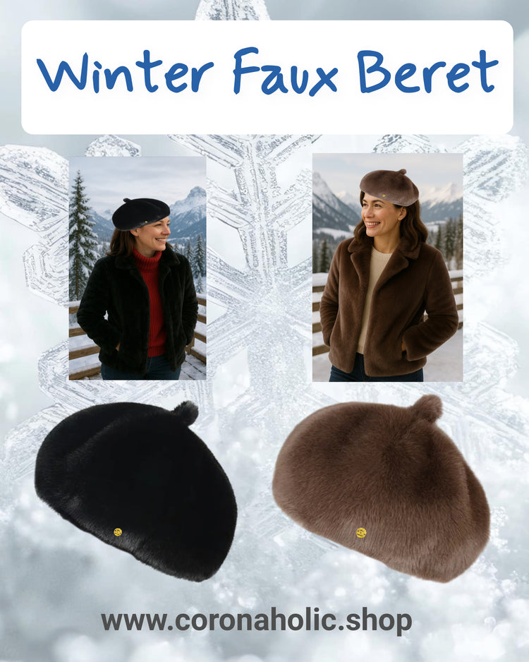 "Winter Beret Faux Hats"