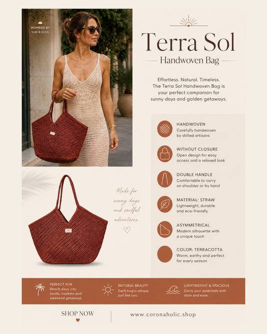"Terra Sol Handwoven Bag"