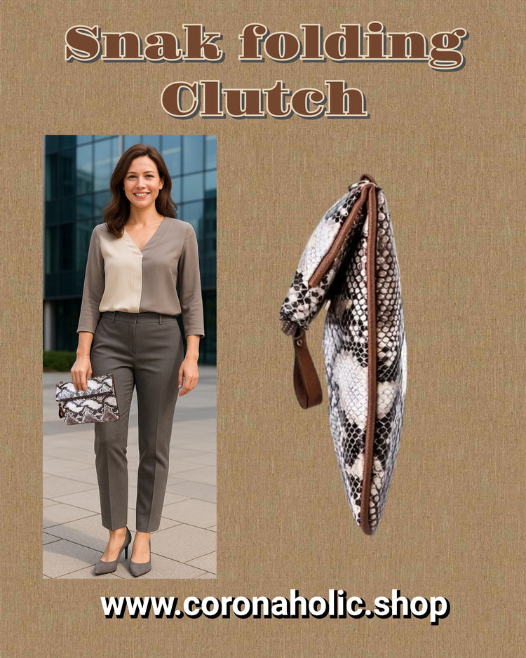 "Snake folding Clutch"