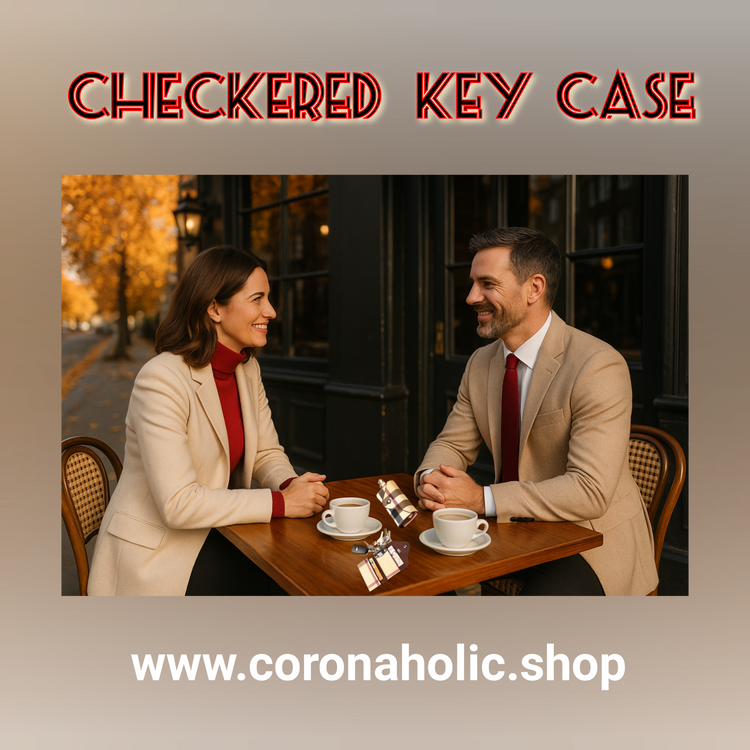 "Checkered Key Case"