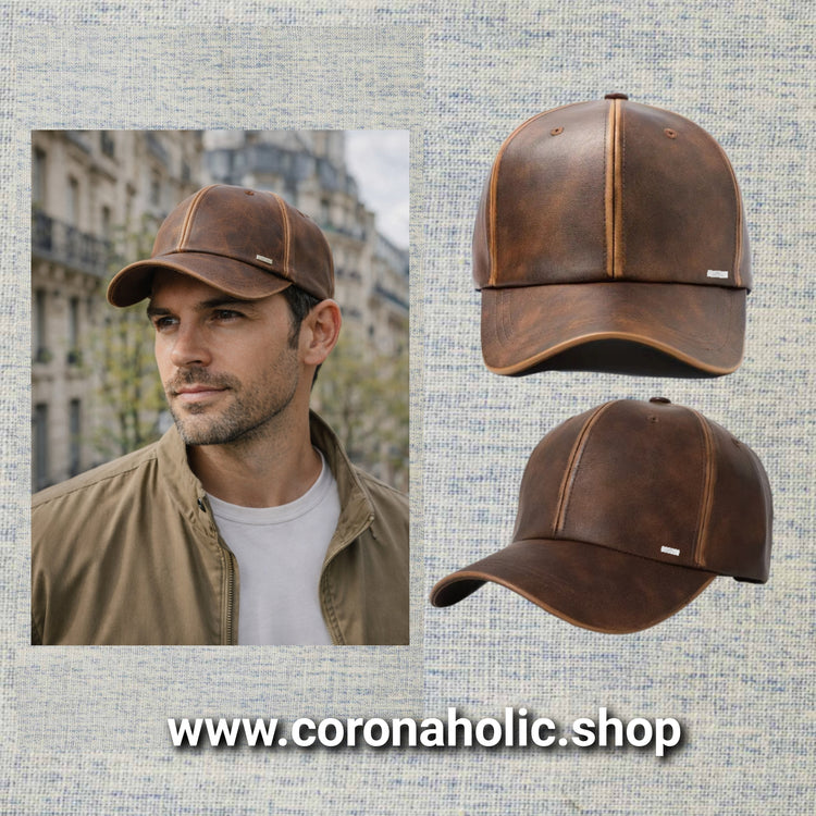 "Trendy Faux Leather Caps"