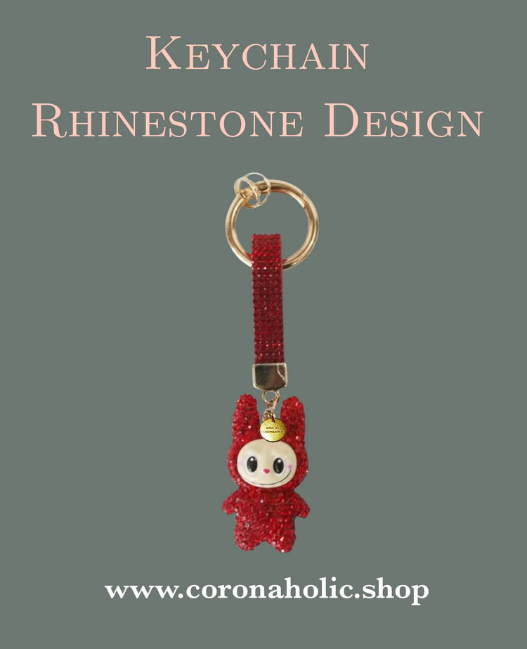 "Keychain Rhinestone Design"