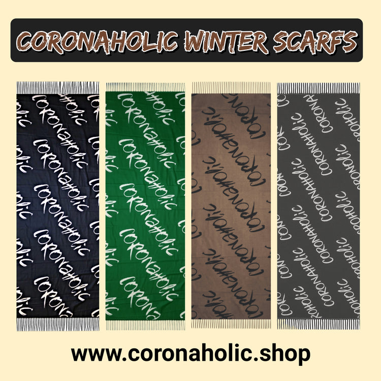 "Coronaholic Winter Scarfs"