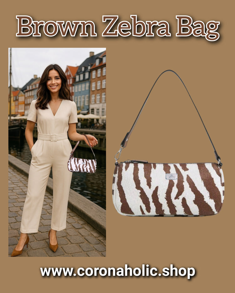"Brown Zebra Bag"