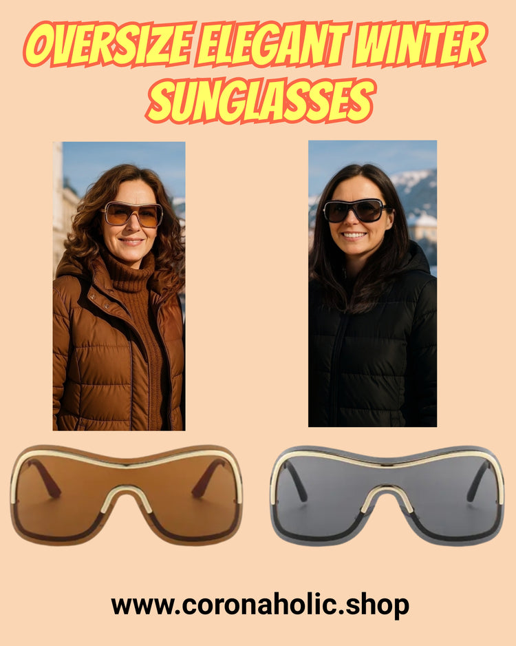 "Oversize Elegant Winter Sunglasses"