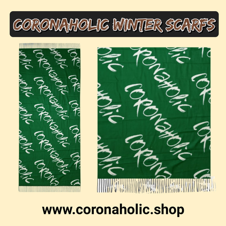 "Coronaholic Winter Scarfs"
