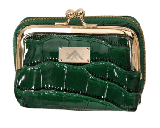 "Crocodile Wallet with Coin Pocket"