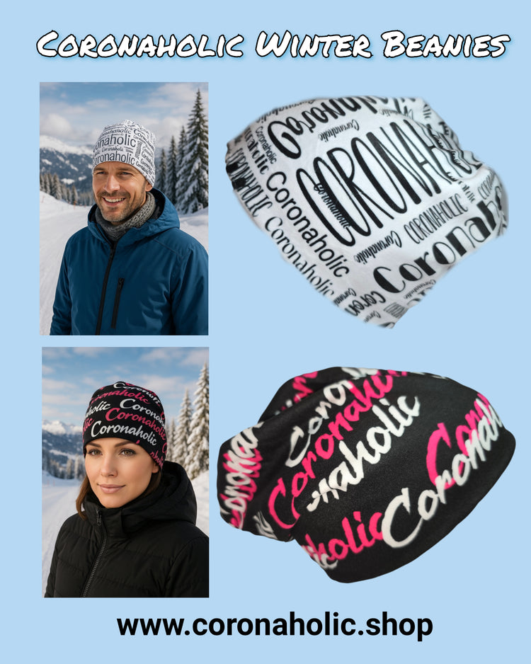 "Coronaholic Winter BEANIES"