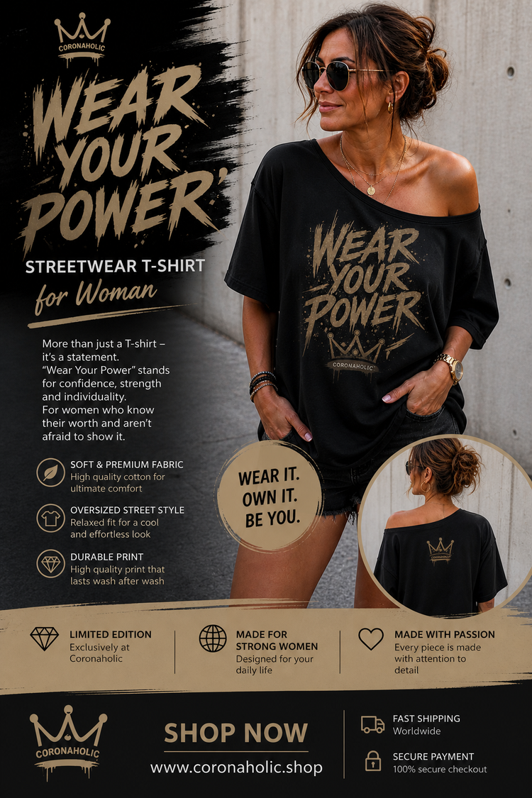 Wear Your Power™ Streetwear T-Shirt for Women
