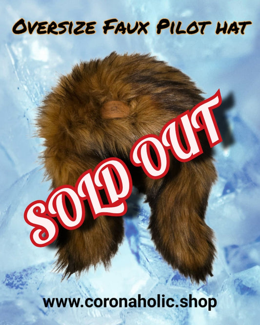 "Oversize Faux Pilot Hat"