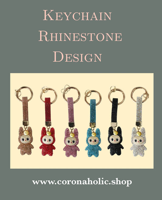 "Keychain Rhinestone Design"