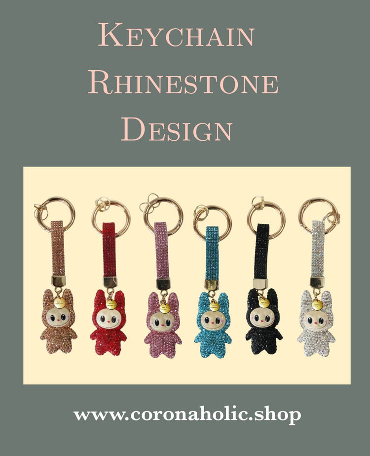 "Keychain Rhinestone Design"