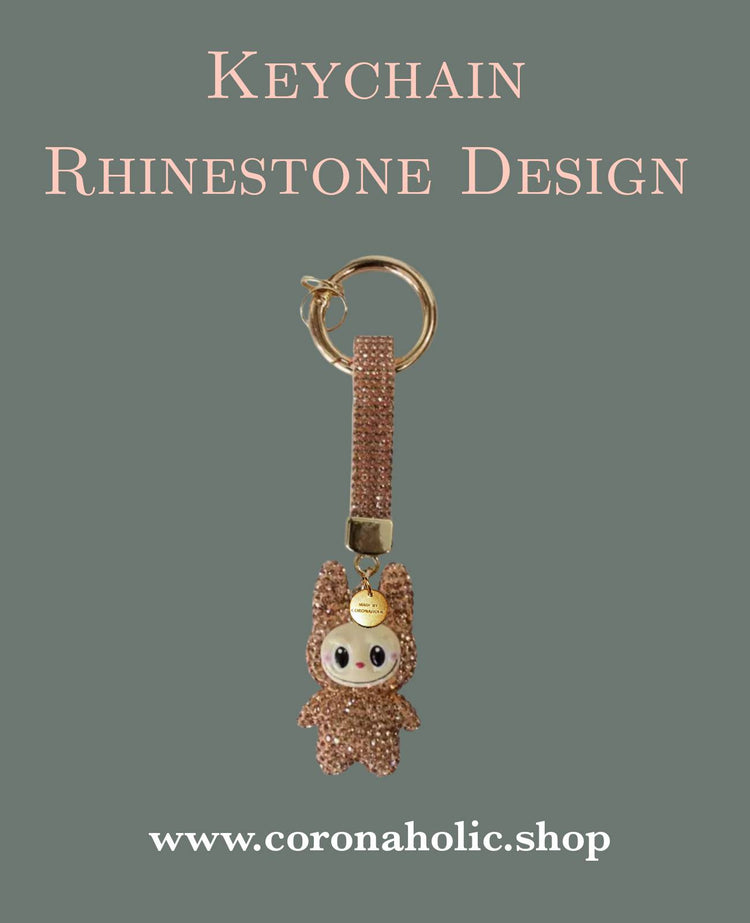 "Keychain Rhinestone Design"