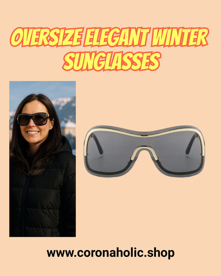 "Oversize Elegant Winter Sunglasses"