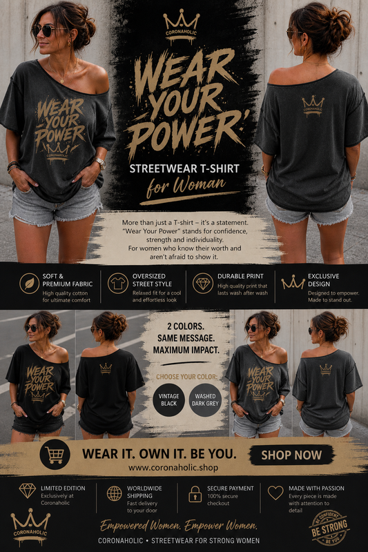 Wear Your Power™ Streetwear T-Shirt for Women