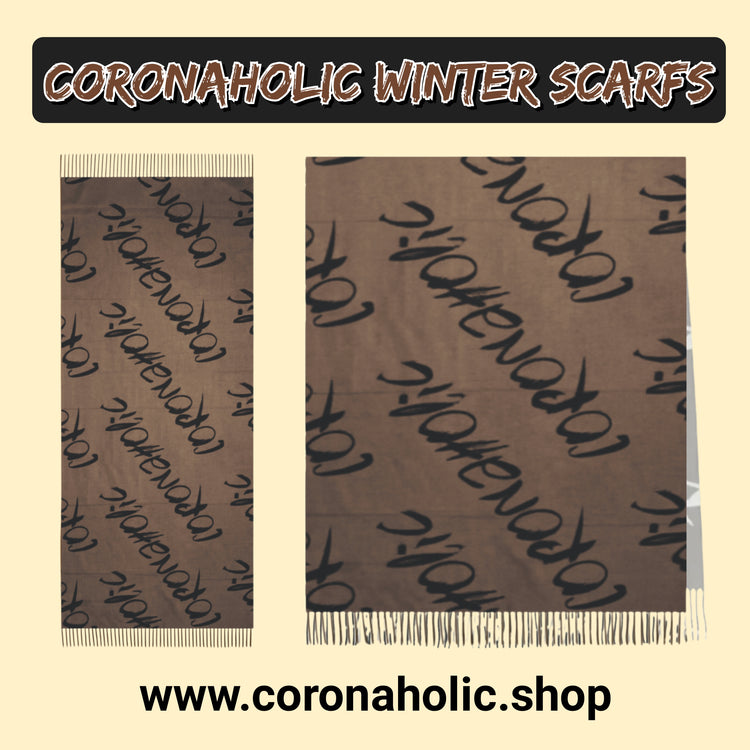 "Coronaholic Winter Scarfs"