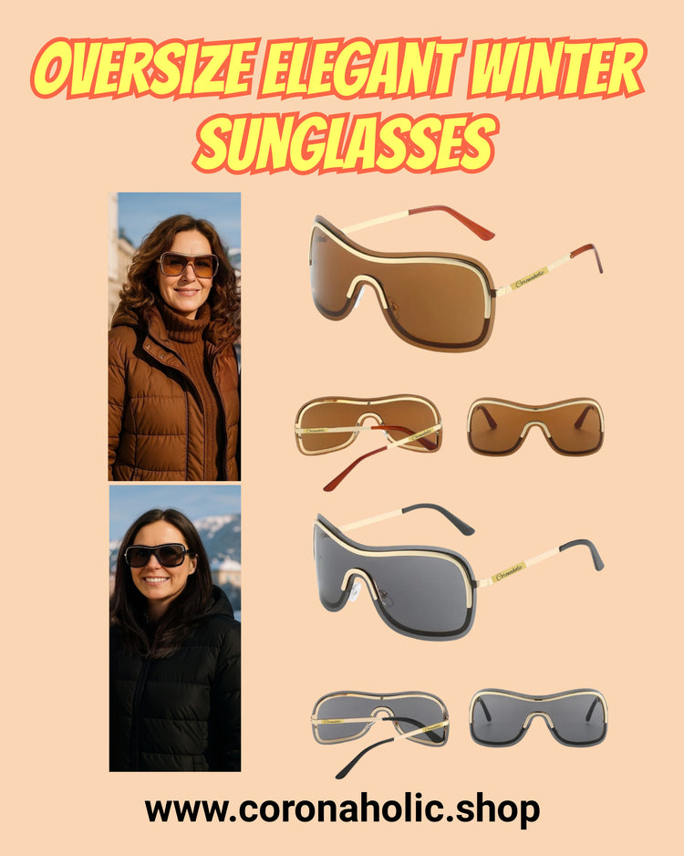 "Oversize Elegant Winter Sunglasses"