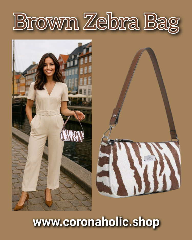 "Brown Zebra Bag"