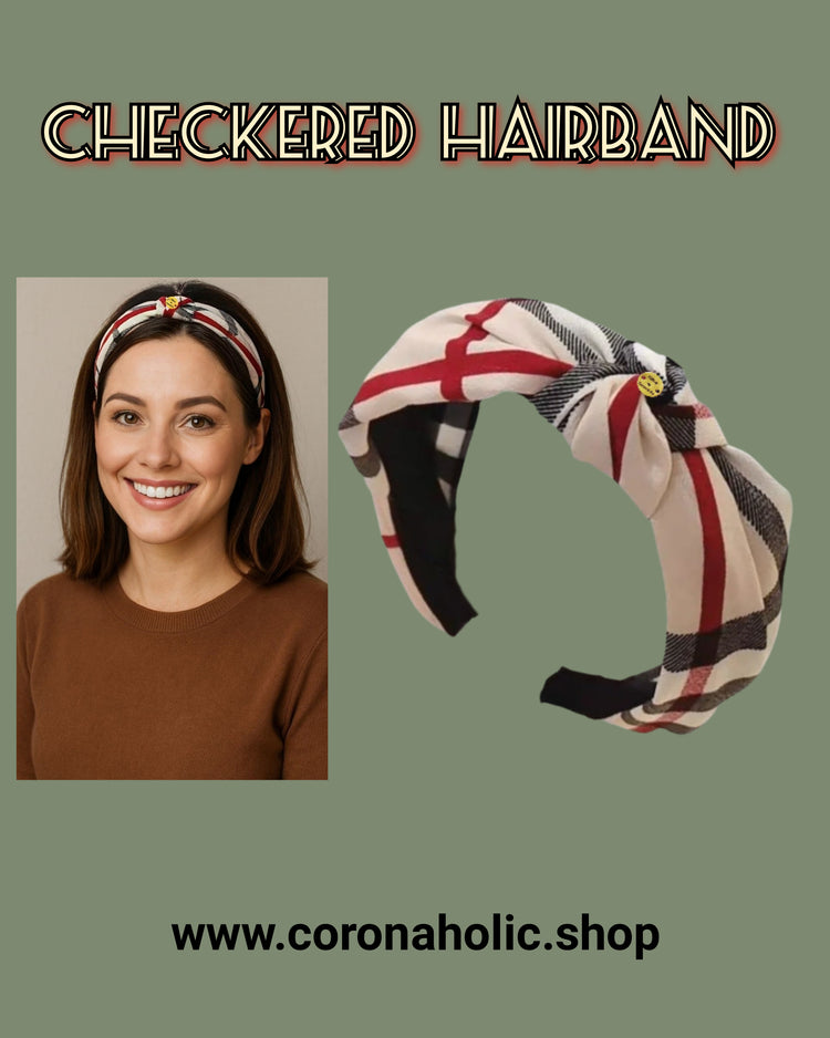 "Checkered Hairband"