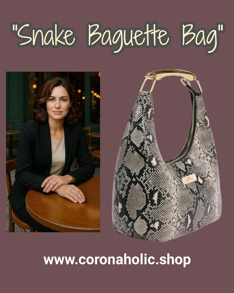 "Snake Baguette Bag"